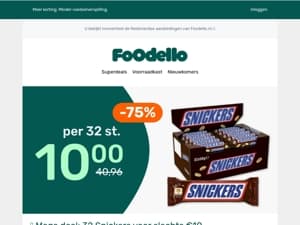 🍫🤯 32x Snickers = €10