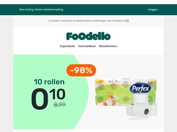Perfex Toiletpapier voor maar €0,10! 🧻🌼