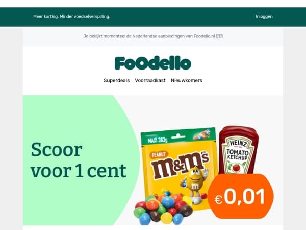 M&M's & Heinz Ketchup €0,01 🤯