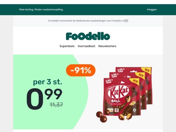 🐱 3x KitKat Balls - €0,99 🍫