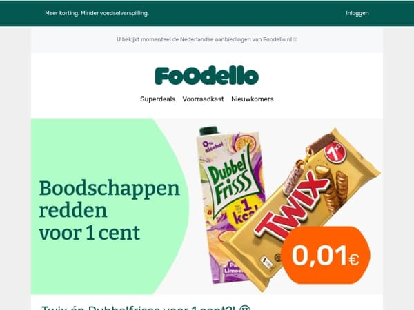 Twix 7-pack voor 1 cent 🍫