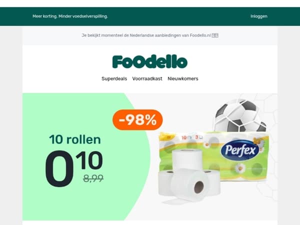 Scoor 10 rollen Perfex voor maar €0,10 🧻