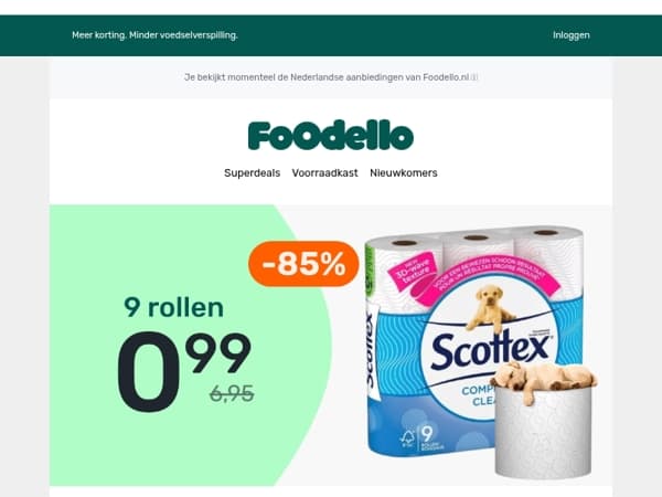 🧻🧻🧻🧻🧻🧻🧻🧻🧻 voor €0,99 🎉