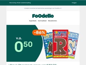 🍫 Tony's Chocolonely repen = €0,50