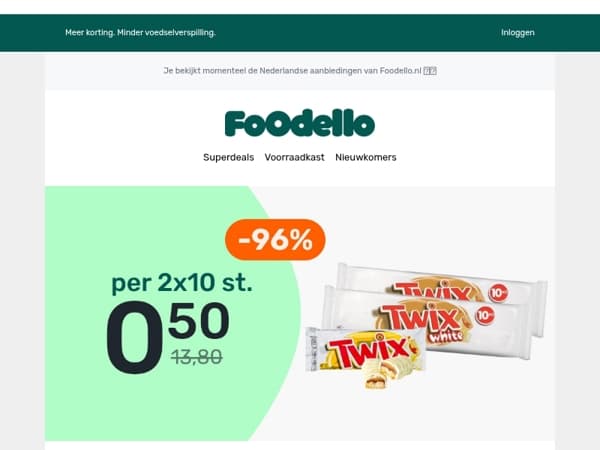 20 Twix repen voor €0,50 🤯