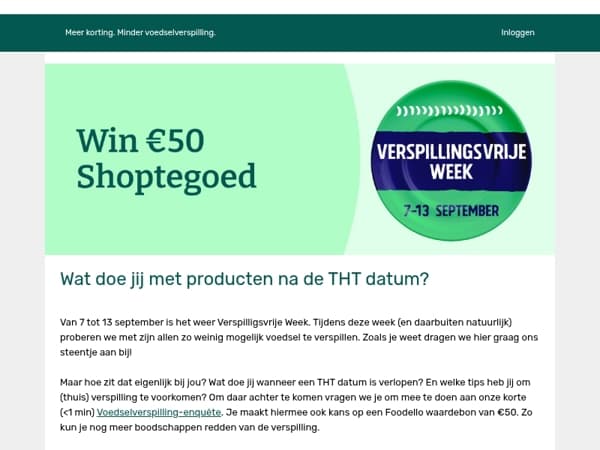 Maak kans op €50 shoptegoed!