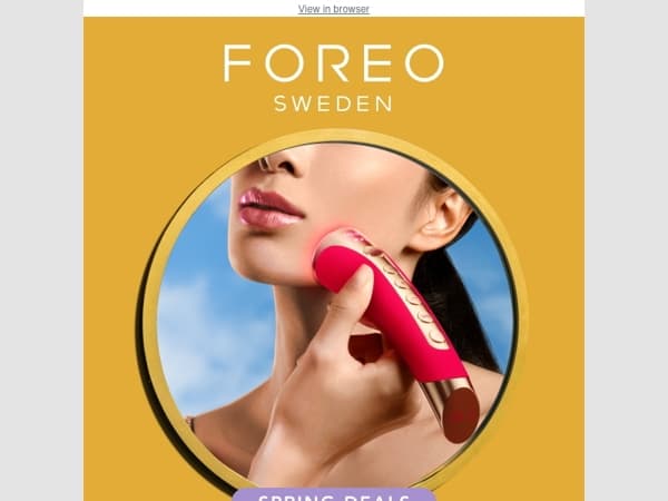 Light up your spring glow with 30% off FAQ™ devices ✨