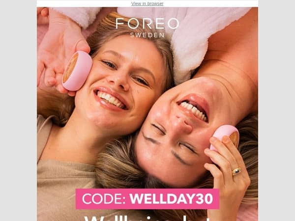 Wellness Day = extra time to rewind the clock! 💕