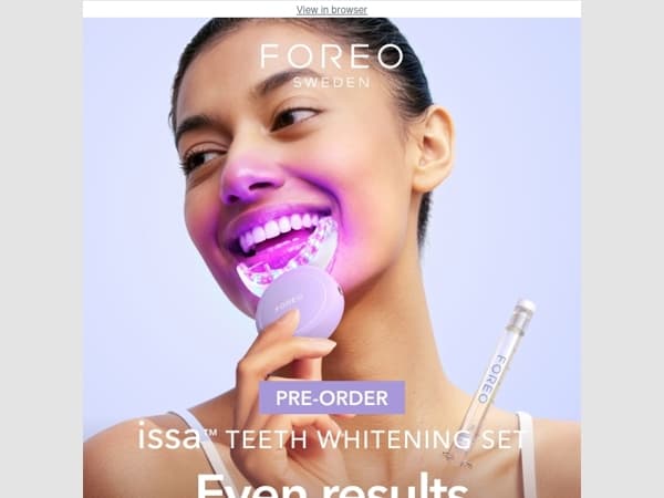 NEW! Oral care just got more sensible with issa™ Teeth Whitening Set ✨