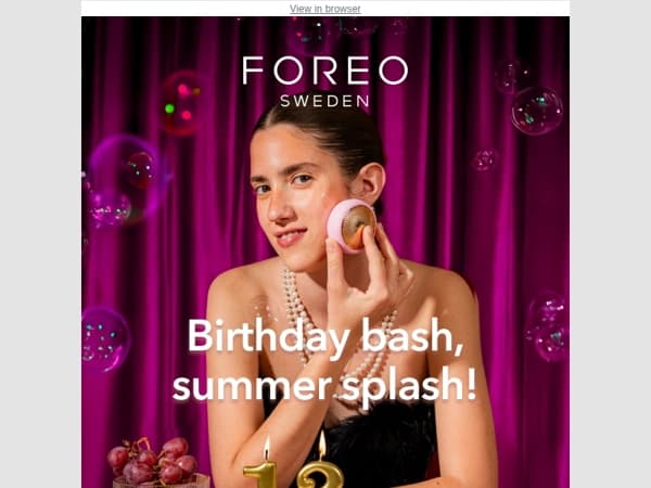 It’s our birthday, but your skin gets the summer-ready glow 💕