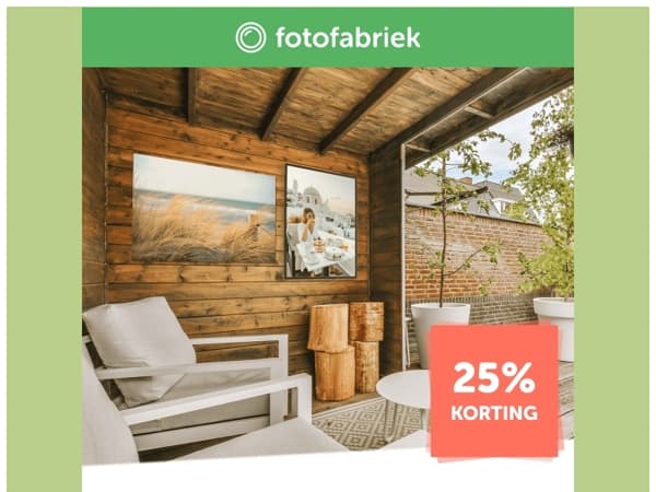 Vier de zomer met 25% korting