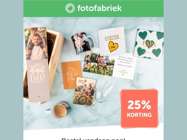 Vaderdag? Dat is zondag al!