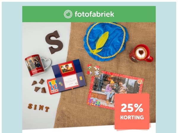 Bestel vandaag nog voor pakjesavond!