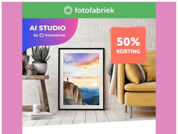 50% korting tijdens onze Happy Day!