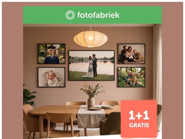 Nog tot 2 november: 1+1 wanddecoratie!