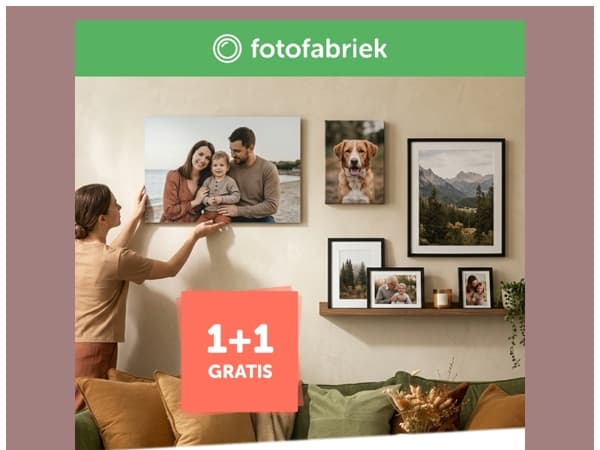 Alle wanddecoratie 1+1 gratis tijdens oktober woonmaand