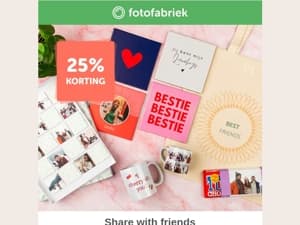 25% korting op jouw favorieten