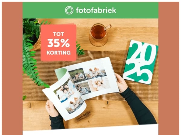 Bestel jouw fotoboek met nog meer korting!