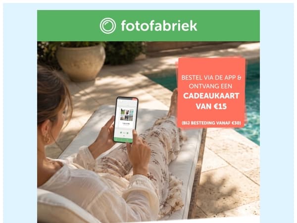 Fotofabriek app: dé zomerse foto-assistent