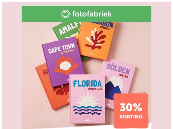 Laatste kans! 30% korting op fotoboeken