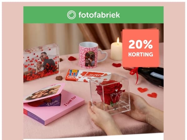 Ontdek unieke Valentijnscadeaus met 20% korting