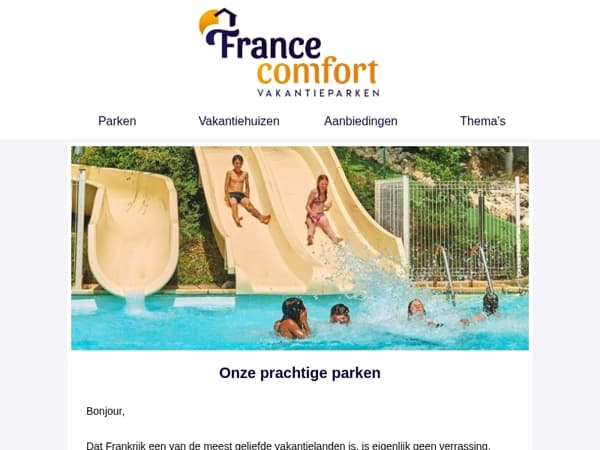Bonjour, bekijk onze parken