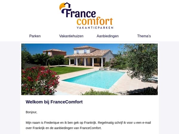 Bonjour, welkom bij FranceComfort
