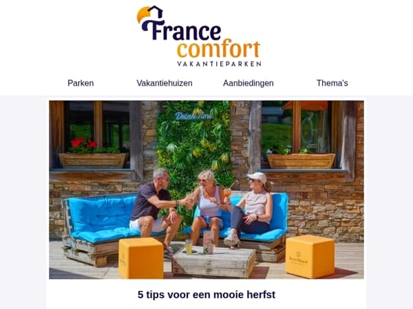 Bonjour Mail , 5 tips voor een prachtige herfst in Frankrijk