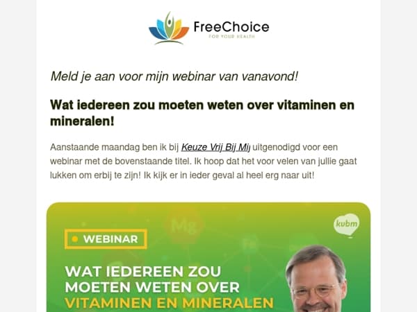 🎙️Vanavond: Wat iedereen zou moeten weten over vitaminen en mineralen!