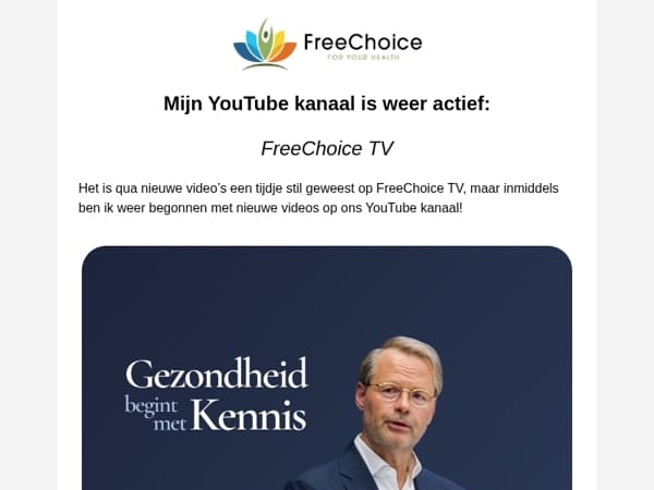 Mijn YouTube kanaal is weer actief: FreeChoice TV!