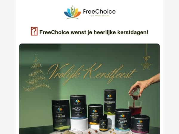 🎅🎄 FreeChoice wenst je heerlijke kerstdagen!