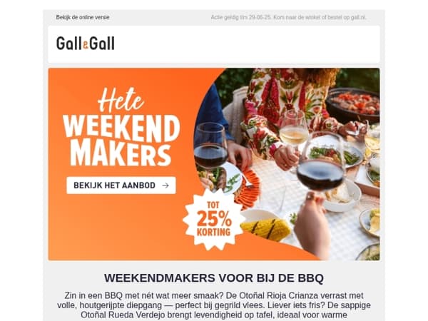 Wijnen voor jouw BBQ-avond
