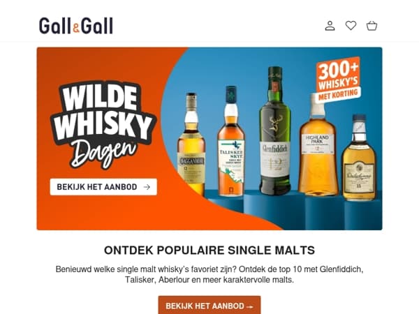 Welke single malt staat bovenaan?