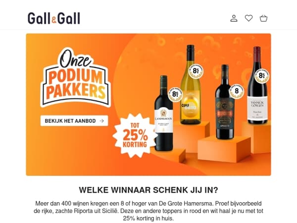 Onze Podiumpakkers nu voordeliger