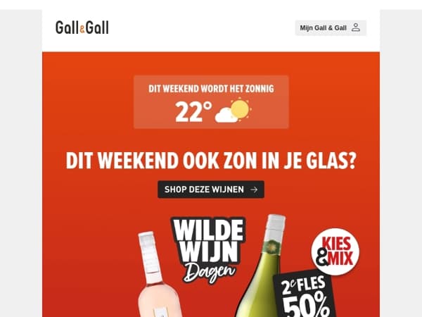 Mooi weer + Wilde Wijn Dagen = wijn op tafel