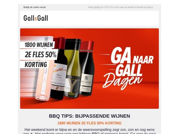 BBQ tips! De lekkerste wijnen voor dit zonnige weekend☀️