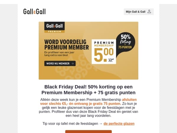 🖤50% korting + 75 punten op een Premium Membership🖤