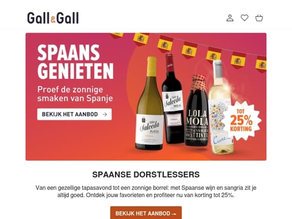 Spaanse favorieten met korting tot 25%