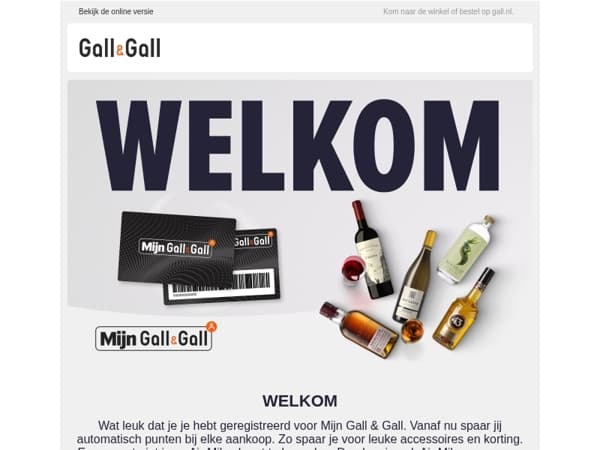 Welkom bij Mijn Gall & Gall