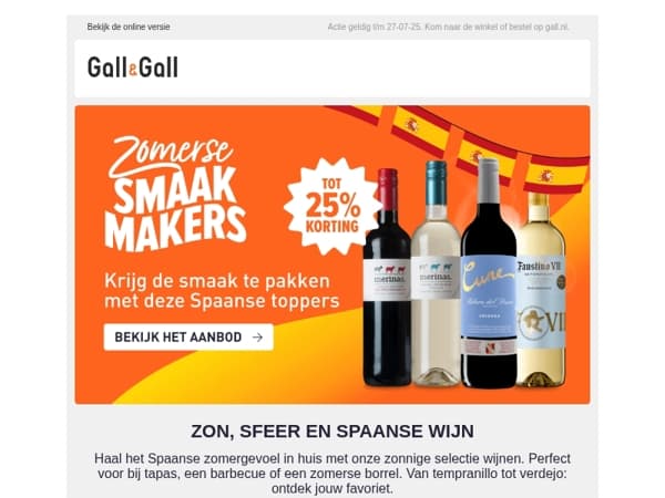 Vier de zomer met Spaanse wijn
