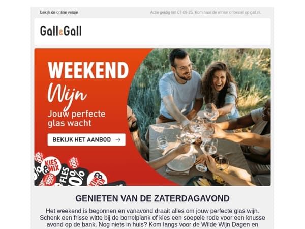 Voor een gezellige zaterdagavond