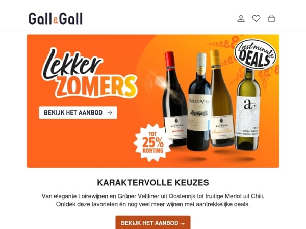 Karaktervolle wijnen met korting