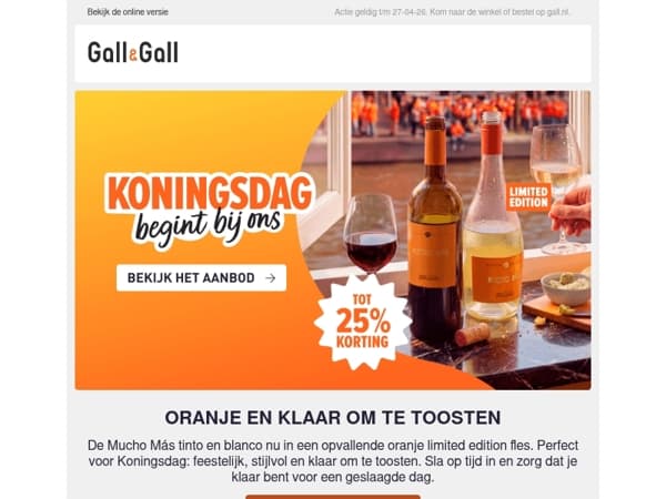 Koningsdag begint bij ons 👑