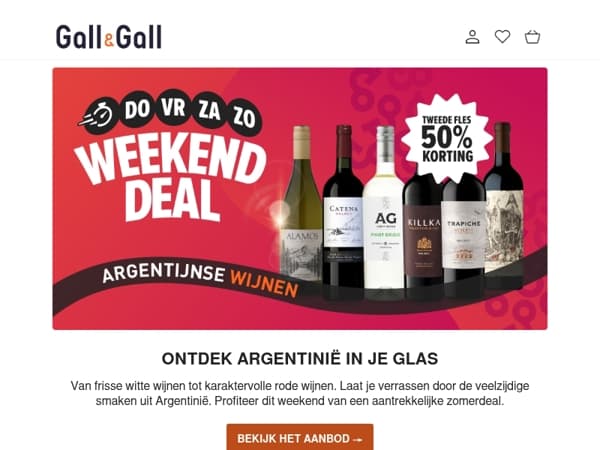 Weekenddeal: Argentijnse wijnen