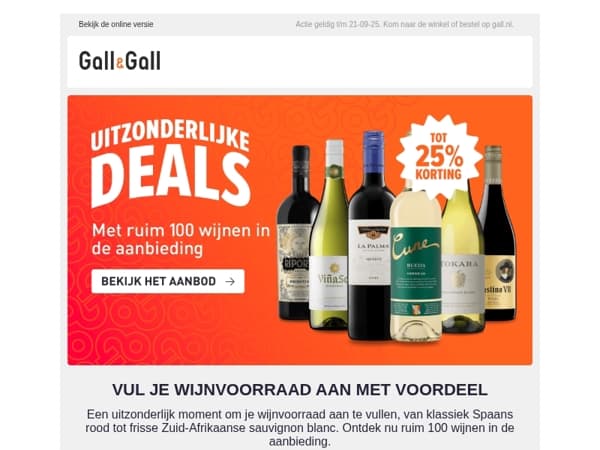 Ruim 100 wijndeals die je niet wilt missen 🌟