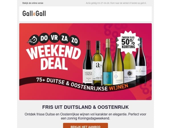 Vier Koningsdag groots! Pak nu je oranje voordeel