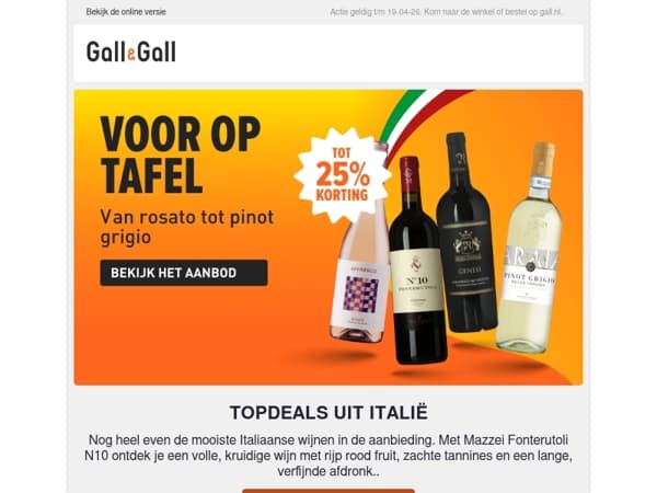 Topdeals uit Italië
