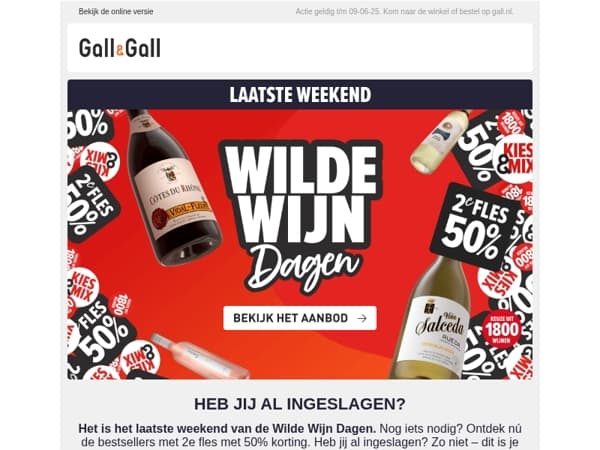 Laatste weekend Wilde Wijn Dagen ⏳