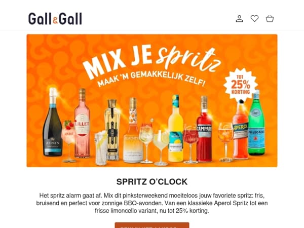 ☀️ De zon komt eraan: scoor je spritz met korting