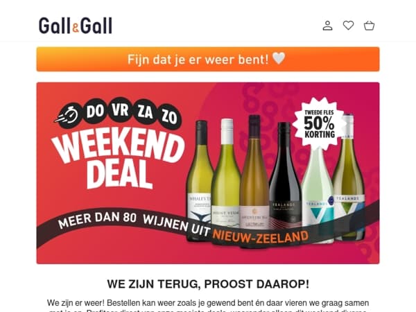 We zijn terug én trakteren op mooie deals